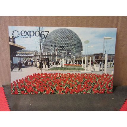 UNITED STATES PAVILION, EXPO 67, MONTREAL, CANADA unused postcard. (A) =