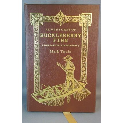 Adventures of Huckleberry Finn-MARK TWAIN leather collector gild Easton Press