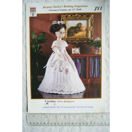 Vintage: Jacquay Yaxley Victorian Costume for 15" dolls - first ballgown, DK