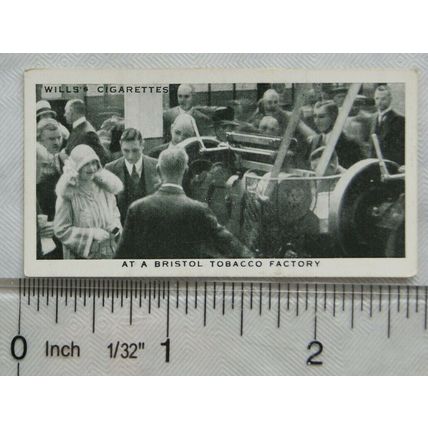 1937 Wills Our King & Queen No. 32 at Wills's Bristol Tobacco Factory, 1928
