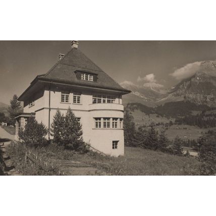 Sunny Dale Adelboden Switzerland Haus Real Photo Postcard