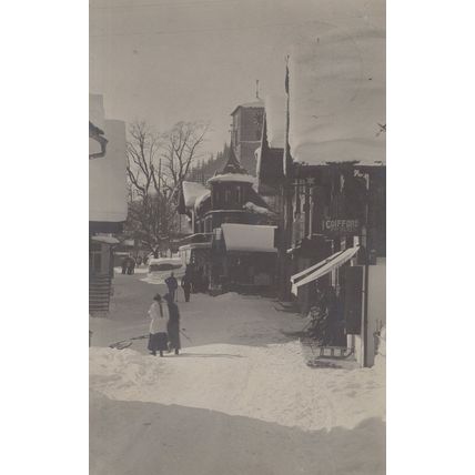 Switzerland Barbers At Adelboden Coiffure Hairdressers Postcard