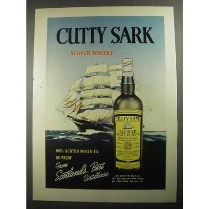 1956 Cutty Sark Scotch Advertisement