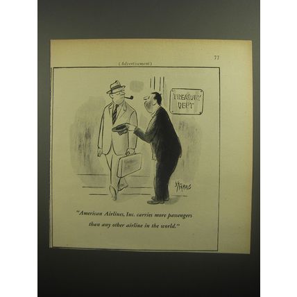 1956 American Airlines Advertisement - Treasury Dept