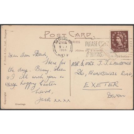 Salisbury Cathedral, Wiltshire, 1955 - Frith's Postcard