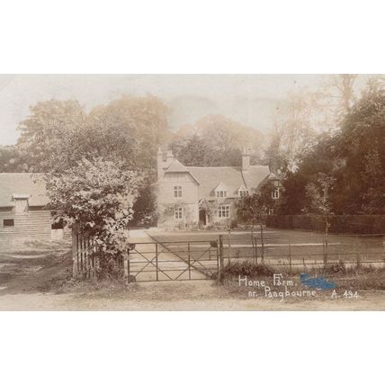Pangbourne Farm Berkshire Antique Real Photo Postcard