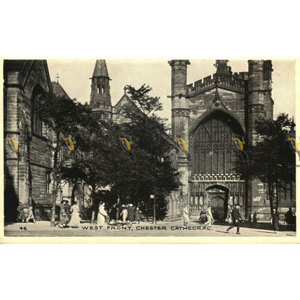 West Front, Chester Cathedral, Cheshire, 46 Postcard
