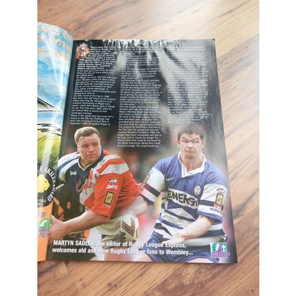 1998 Rugby League Challenge Cup Final, Ticket & newspaper – Sheffield vs Wigan