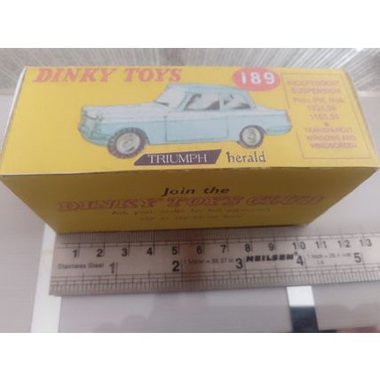 Dinky No189 Triumph Herald Repro/Replica Box