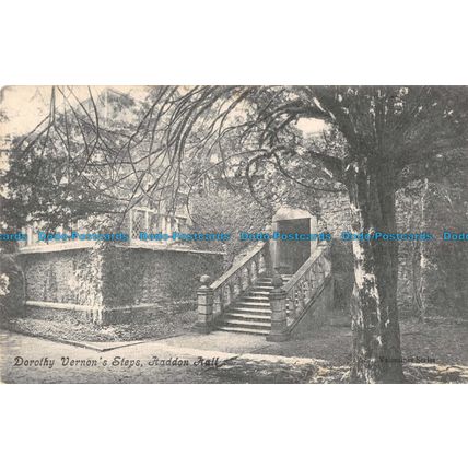 R093693 Dorothy Vernons Steps. Haddon Hall. Valentine. 1908