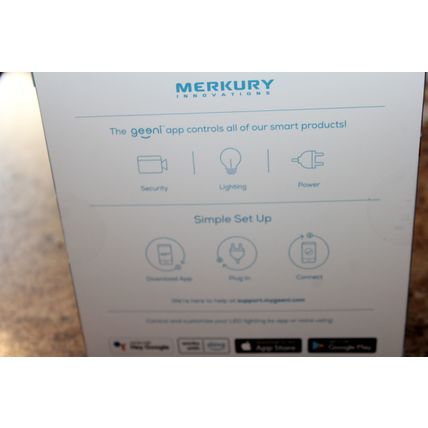 merkury idvations led strip smart wl-fi color white 9.8ft