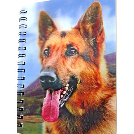Short Haired German Shepherd 3D Notebook,