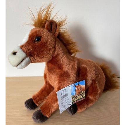Chestnut Horse 12" toy as it is, personalised, gift wrapped, 3 options