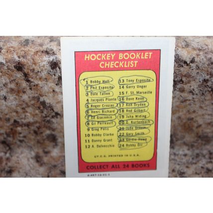 1971-72 topps hockey the rod gilbert story booklet no. 18