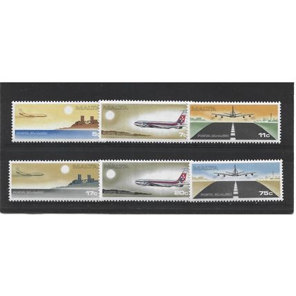 Malta.1978 Air set of 6.Mounted Mint.May25