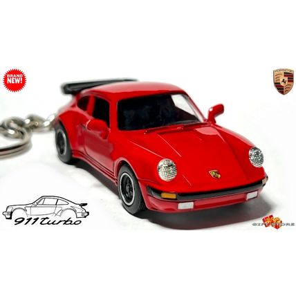ULTRA RARE KEYCHAIN RED PORSCHE 911 CARRERA TURBO TEA TRAY