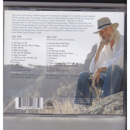 Charlie Landsborough : With You In Mind & Further Down The Road. 2 CD Albums