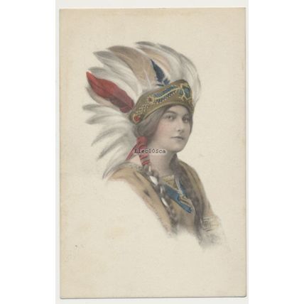 Indian Maiden Postcard Schlesinger Bros New York c 1910