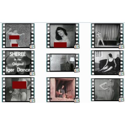 Vintage nude strippers of the 40s, 50s & 60s. 2hrs Digital Download Collection