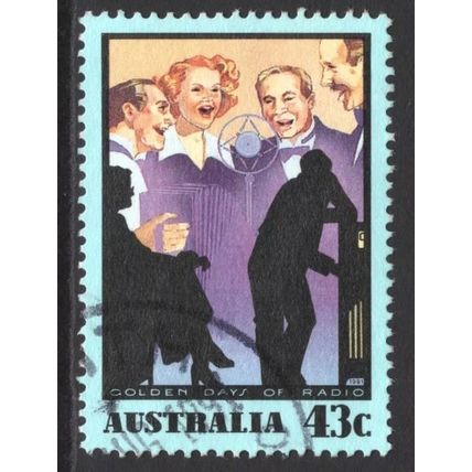 AUSTRALIA 1991: THE GOLDEN DAYS OF RADIO - 43c MUSICAL GROUP USED (G8)