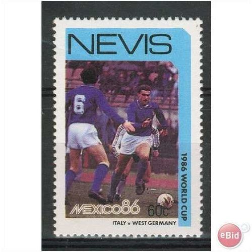 Nevis stamps 1986 - SG 395 - 60c Italy v Germany World Cup Mexico MNH single