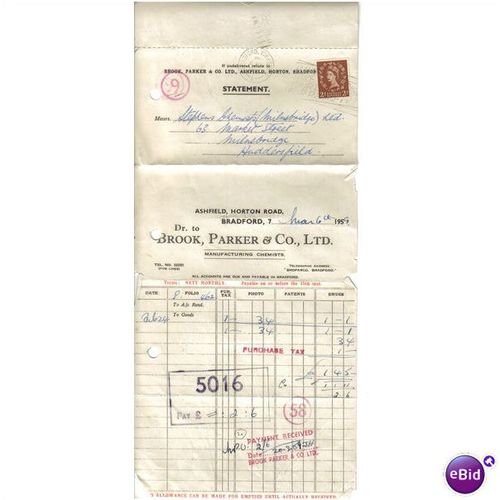 1959 BROOK ,PARKER & CO LTD BRADFORD 6MAR59