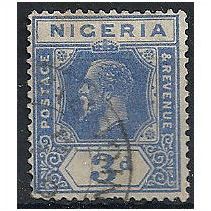 Nigeria 1931 SG23 3d Bright Blue Fine Used . ..