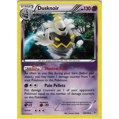 Pokemon XY Flashfire - #40/106 - Dusknoir Rev Holo