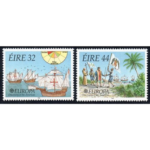 1992 Ireland Sg844 - Sg845 FRESH MNH UN MOUNTED MINT SET (E32)