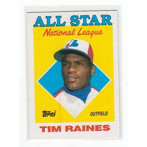 1988 Topps Tim Rock Raines baseball card #403 – Expos