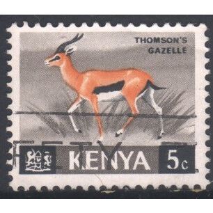 Kenya - 1966 - SG20 - 5c multi - Thomson's Gazelle - used