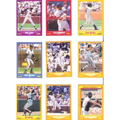 1988 Score San Francisco Giants team set w/traded- 29 cards- Clark, Mitchell