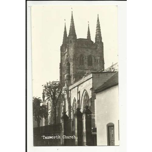 Staffordshire TAMWORTH Church Postcard by Bourne