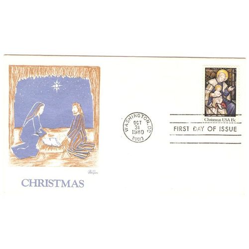 DC Washington First Day Cover / Commemorative Cover Christmas 1980~16