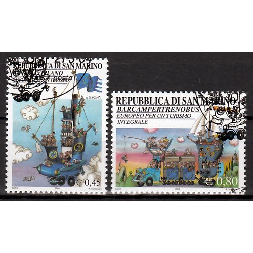 San Marino Europa Cept 2004 gestempeld
