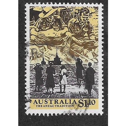 AUS 1990 $1.10 'THE ANZAC TRADITION' FINE USED (EBID66-577)