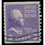 Used 842 3c Thomas Jefferson Fine M08211