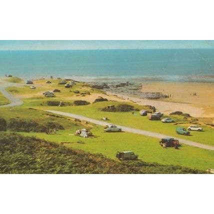 Ogmore Beach Wales 1970s Vantage Point Postcard