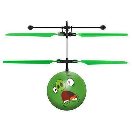 Rovio Licensed Angry Birds Piggies IR Flying UFO Helicopter Ball