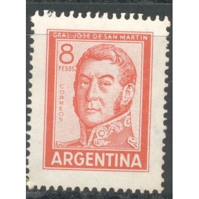 Argentina 1965 - 8p red - San Martin- used