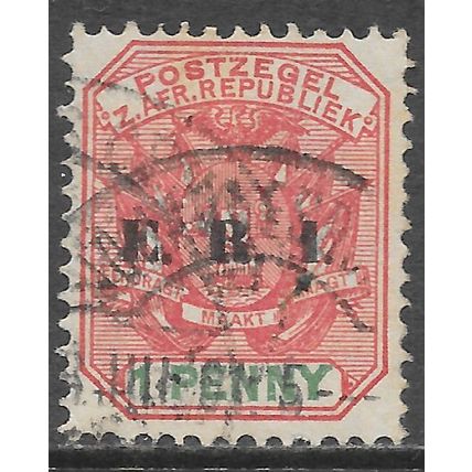 TRANSVAAL BRITISH OCCUPATION 1901 KE7 USED SOUTH AFRICA 1d ERI