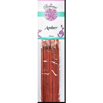 Amber, Botanica Stick Incense, 40 Stick Bundle (Two Packs)