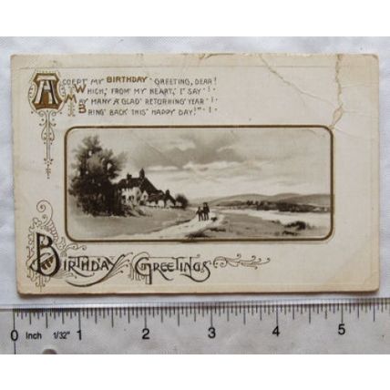 1913 postcard - Birthday Greetings