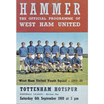 WEST HAM UNITED v TOTTENHAM HOTSPUR LEAGUE DIVISION ONE 1969/70