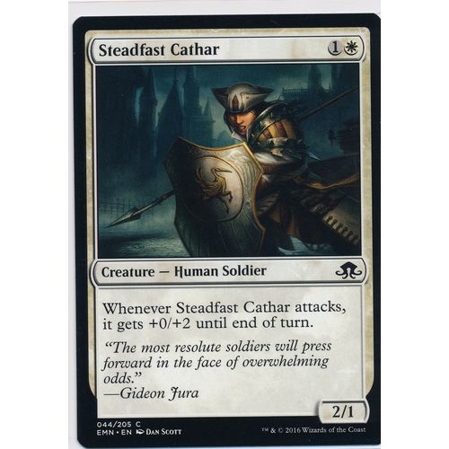 Magic the Gathering MTG Eldritch Moon 44/205 Steadfast Cathar
