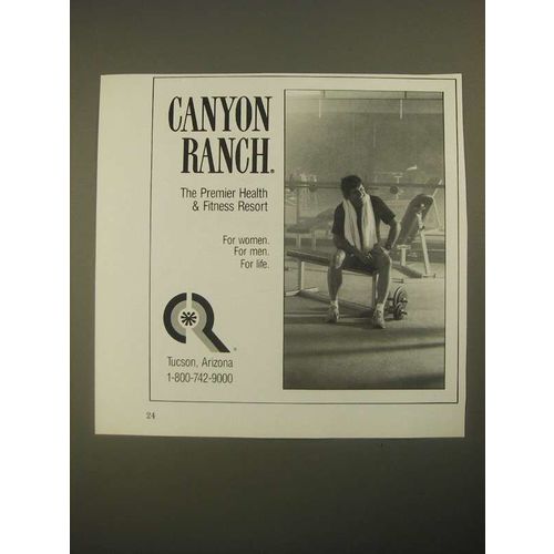1987 Canyon Ranch Health & Fitness Resort Ad