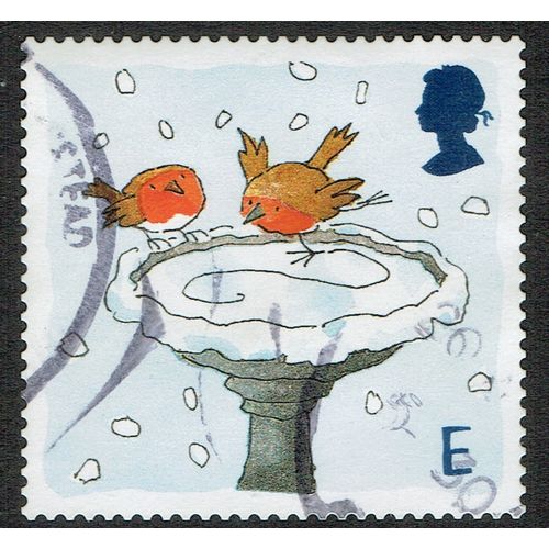 2001 Christmas Robins 'E' Multicoloured SG2240 GU