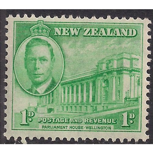 New Zealand 1946 KGV1 1d Parliament Peace Issue MM SG 668 ( R1223 )
