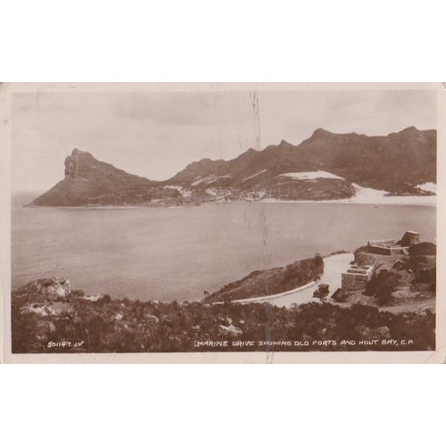 South Africa circa 1910 Marine Drive showing Old Forts Hout Bay Capetown by Vale