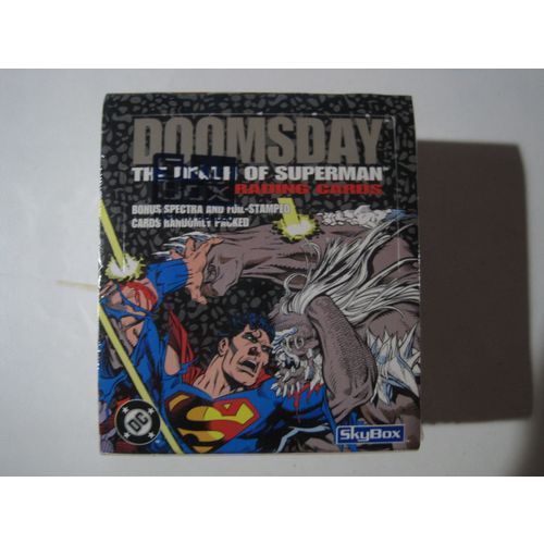 Doomsday: The Death Of Superman Trading Cards FACTORY SEALED BOX 36ct